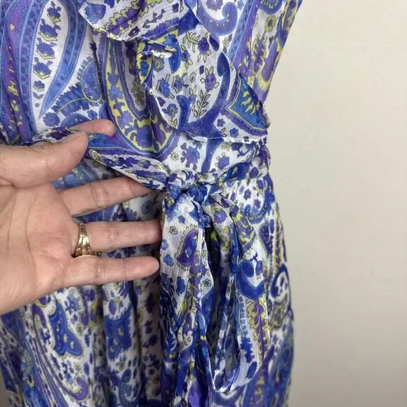 Womens Dresses Ralph Lauren A Line Dress R7) Ralph Lauren Dress Womens 14 Silk Wrap A Line Paisley Ruffle Fairy Midi Womens Dresses Ralph Lauren A Line Dress R7) Ralph Lauren Dress Womens 14 Silk Wrap A Line Paisley Ruffle Fairy Midi